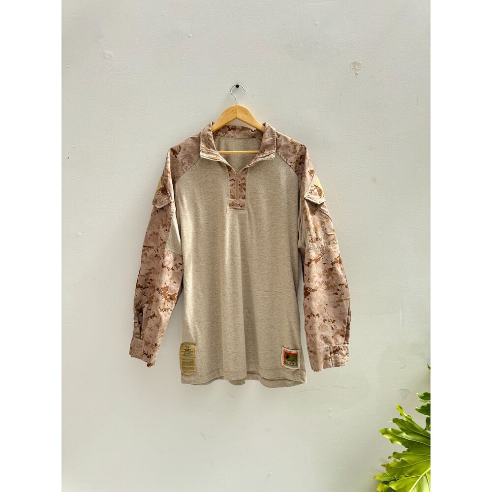 Crye Precision USMC FROG Combat Shirt Desert MARPAT Flame Resistant Size L-R
